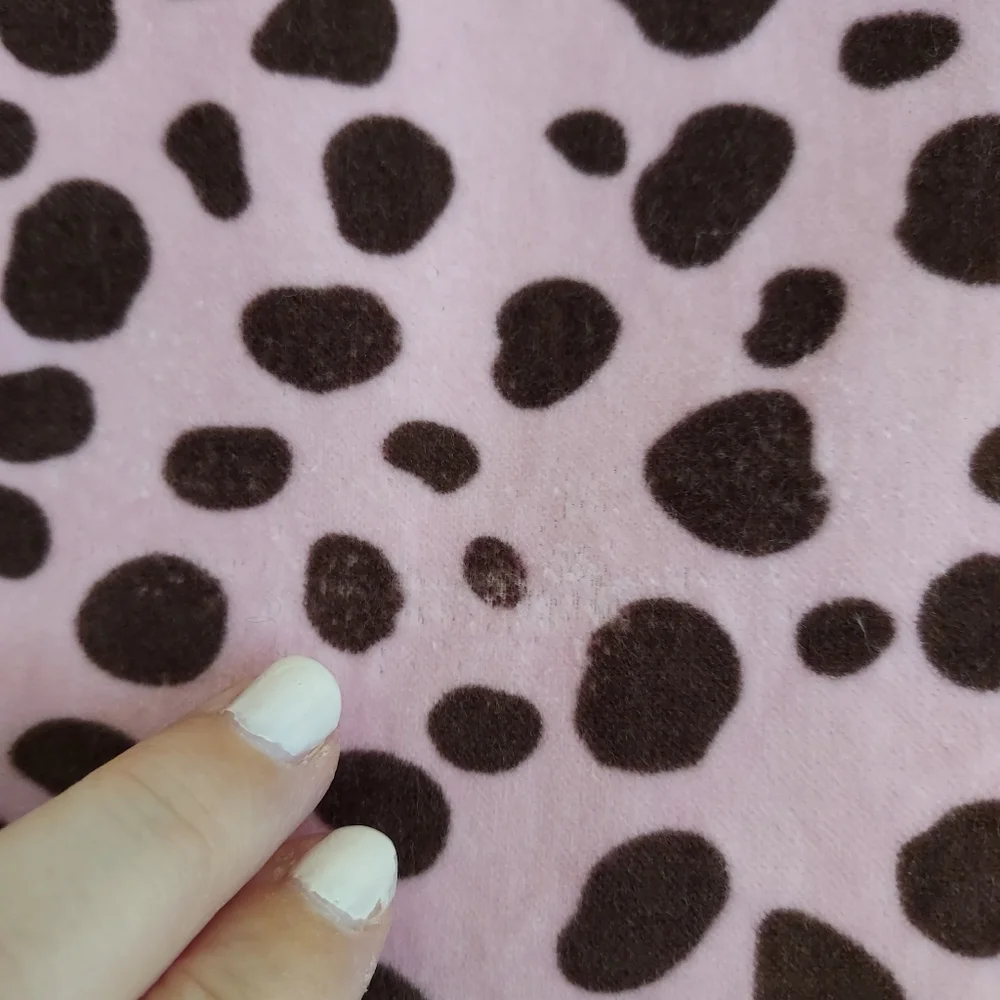 Mini Boden pink velvet print drop waist dress 7-8
